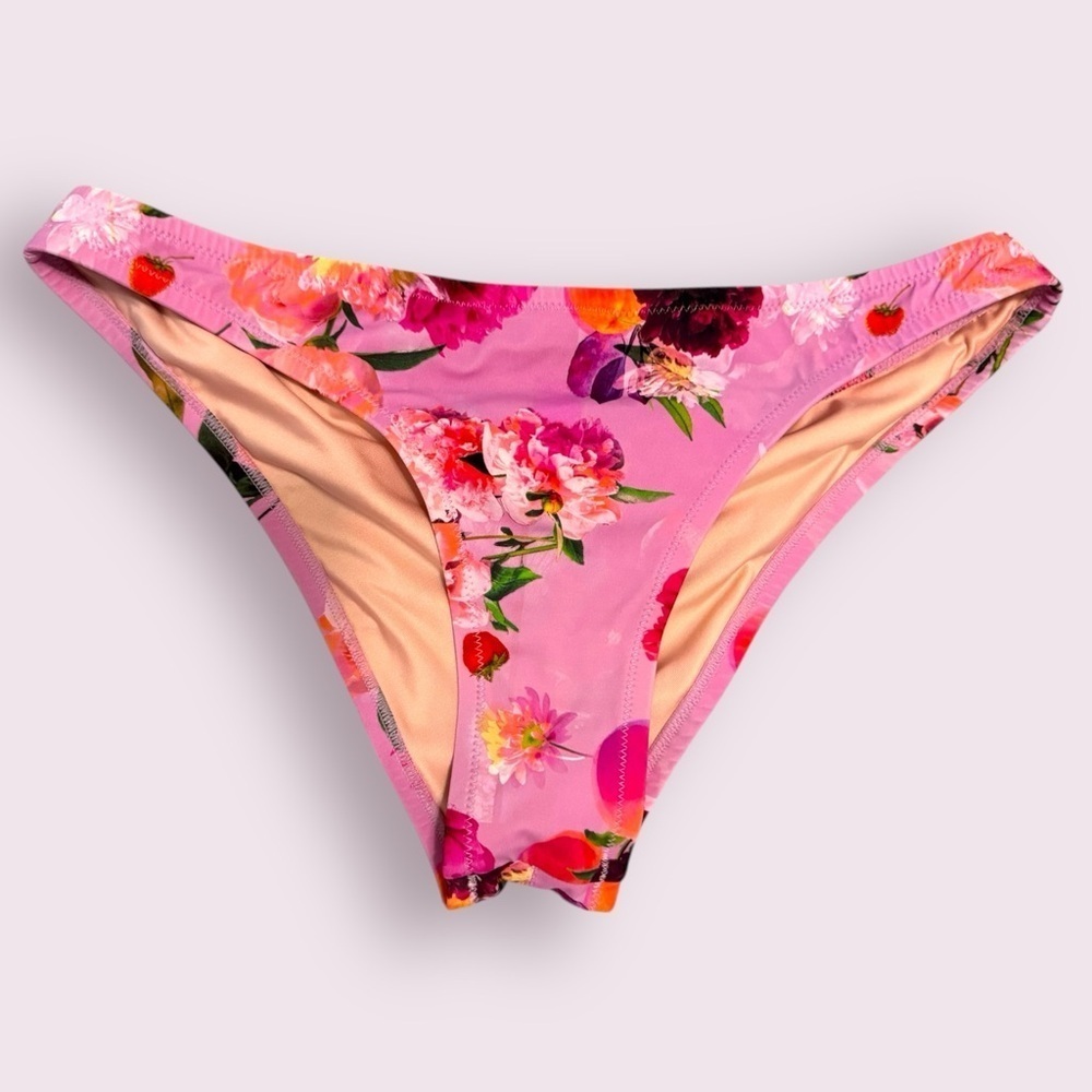Victoria’s Secret Havana Floral Bikini Bottoms Ruched Cheeky L NWOT
